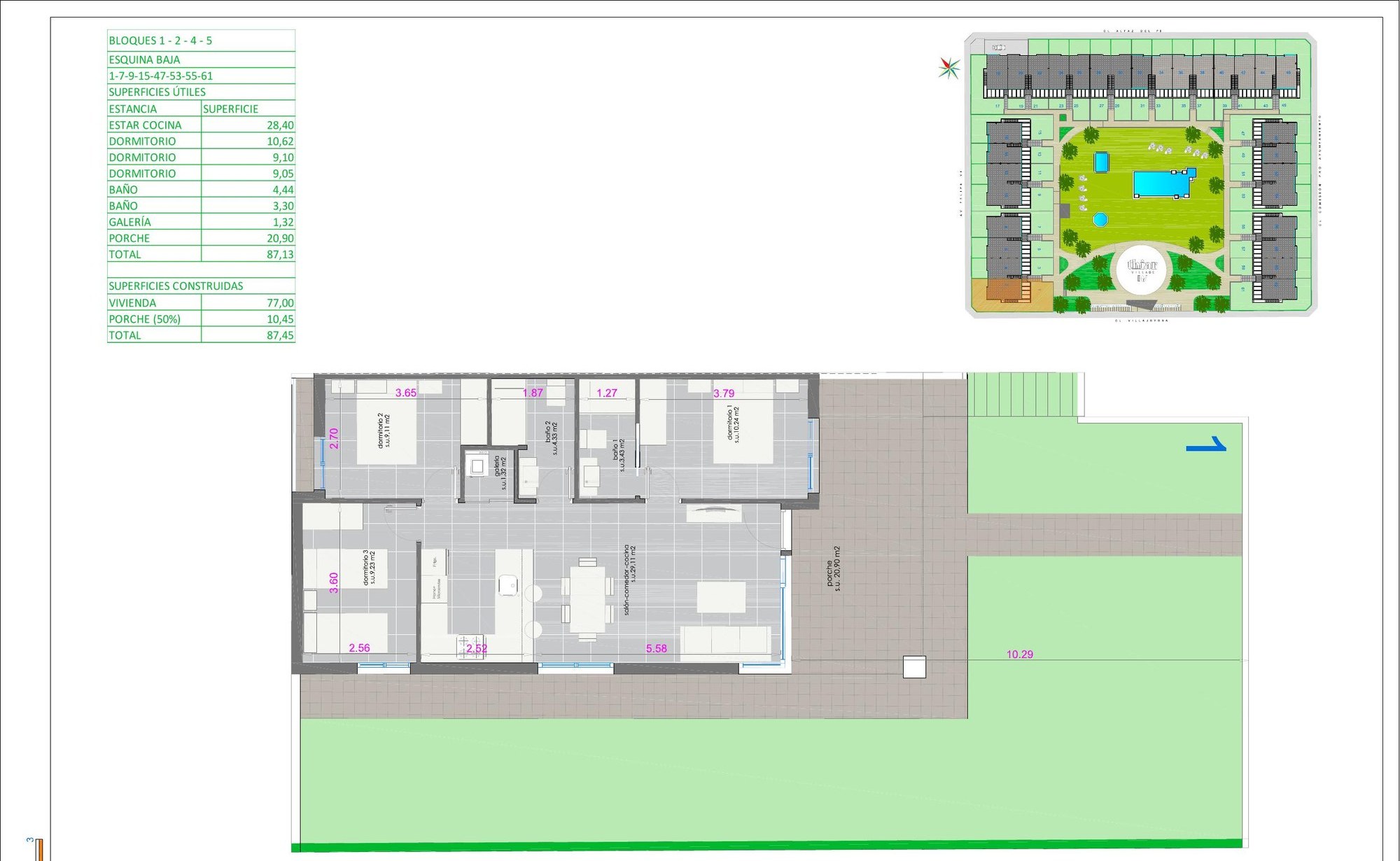 Floor plans — Thiar Village III Premium 1